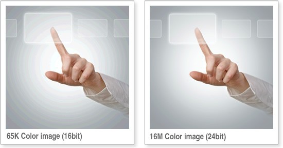 Colors: 65k Vs 16m Color Image