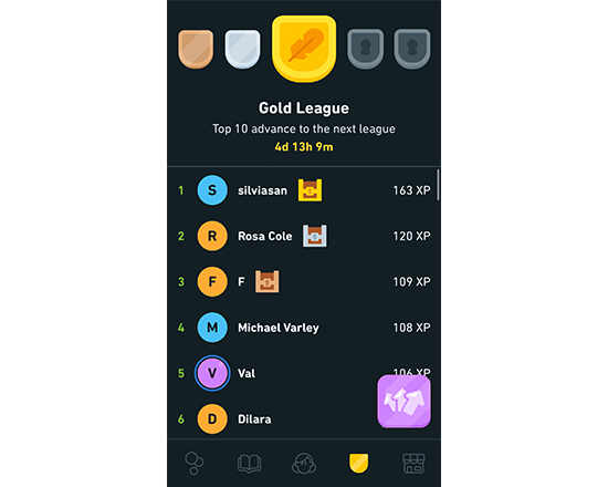 Duolingo Leaderboard League Badges