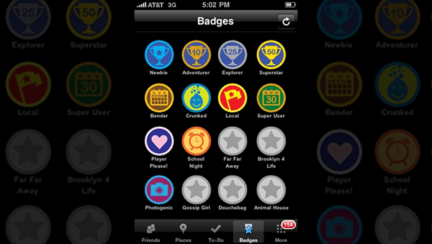 iPhone FourSquare Badges