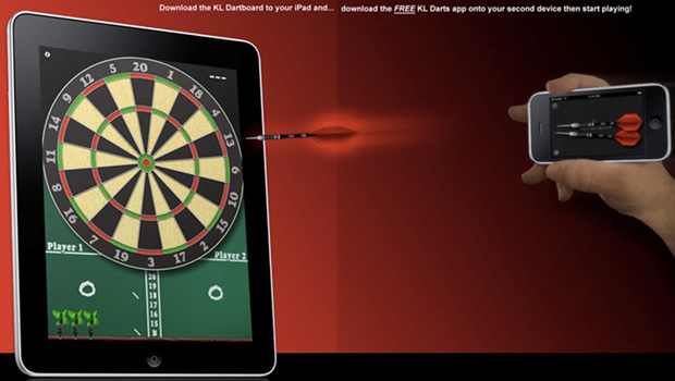 Example of Multi-device Complementary Experience - KL Dartboard