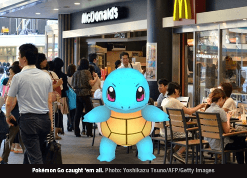 Pokemon Go and McDonalds