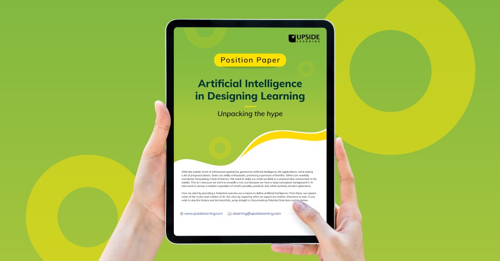 Artificial Intelligence in Designing Learning Position Paper: Exploring AI's role in learning design and its impact on educational experiences.