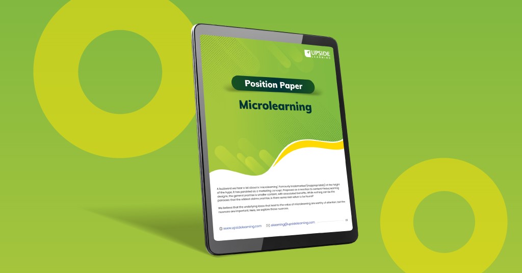 Download our insightful Position Paper by Clark Quinn to delve into the world of microlearning and gain valuable insights for effective learning strategies!